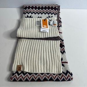 NWT Timberland Women's Patterned Knit 2-Way Acrylic multicolored Scarf.
